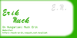 erik muck business card